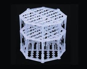 Translucent Q-Pack hybrid tower packing on a dark background